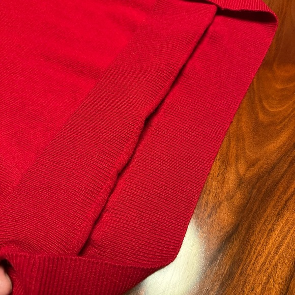 Malo Optimum Red Cashmere Sweater New With Tags - Picture 8 of 10